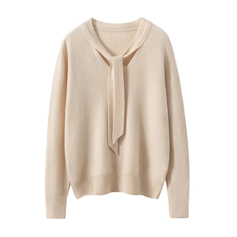 

Кашемировый вязаный свитер с V-образным вырезом в стиле преппи, осенне-зимний, женский, 100% кашемир, мягкий, теплый, повседневный, топ