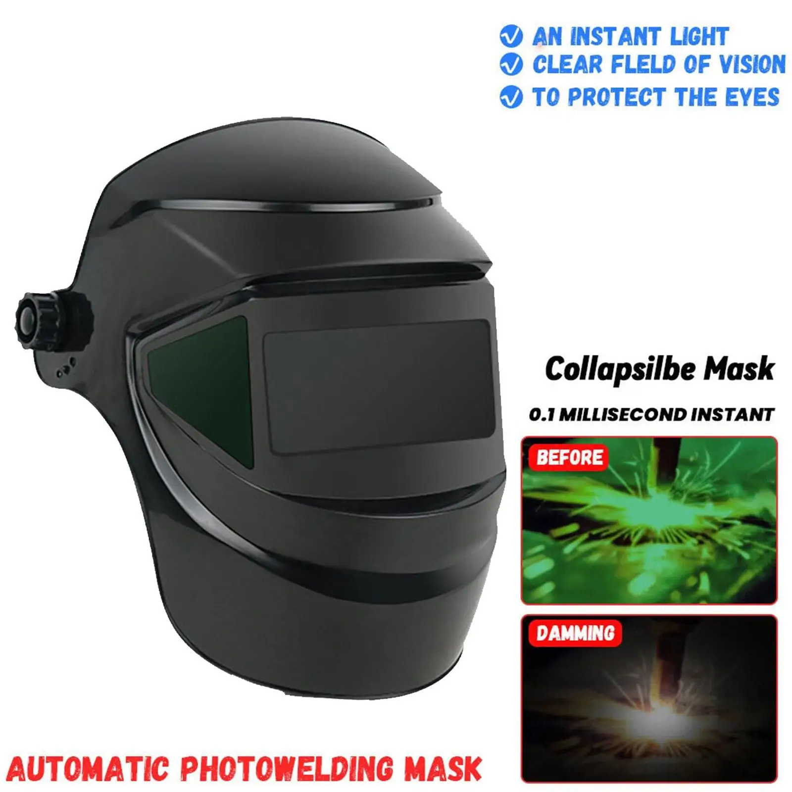 Automatic Welding Helmet Automatic Dimming Welding Sparks Eyes From Mask Protect And Protection Heat-resistan Mask Face