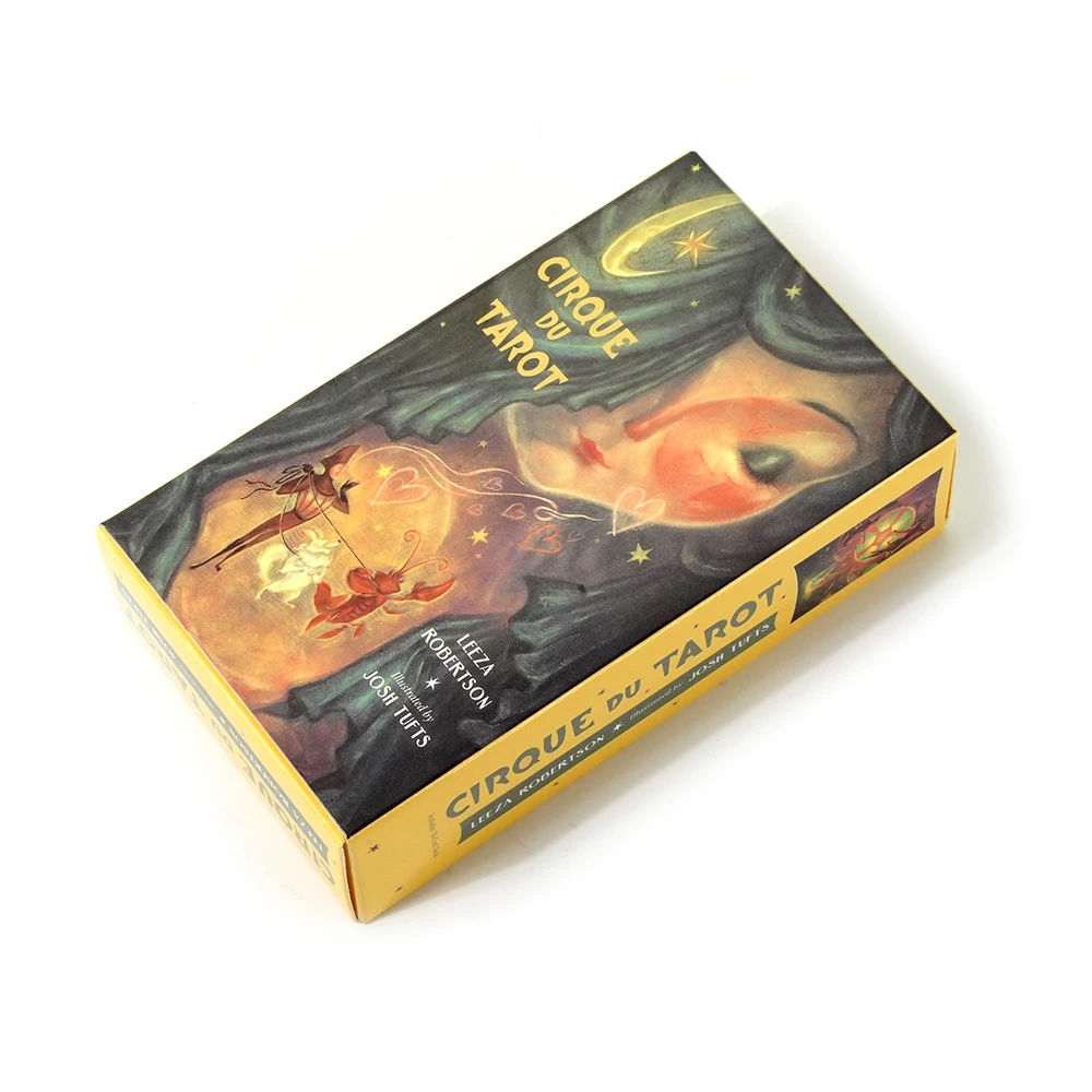 Cirque Du Tarot Decks 78 Card Tarot Deck Wysokiej jakości wróżby Gry planszowe Gry rozrywkowe na imprezy Okultystyczna gra karciana