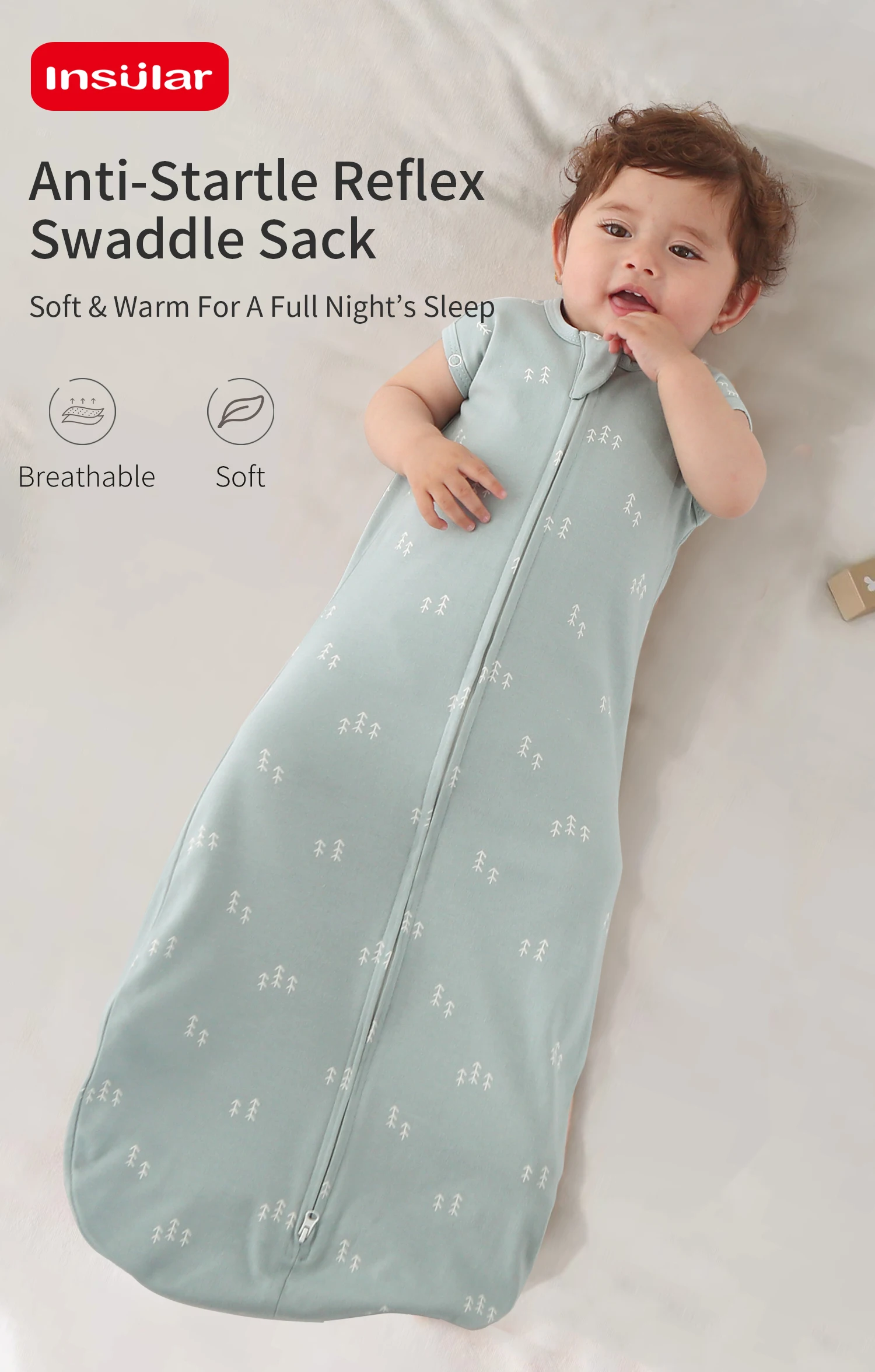saco-de-dormir-para-bebe-insular-100-algodao-para-todas-as-estacoes-ideal-para-enrolar-receber-e-uso-anti-chutes-para-recem-nascidos