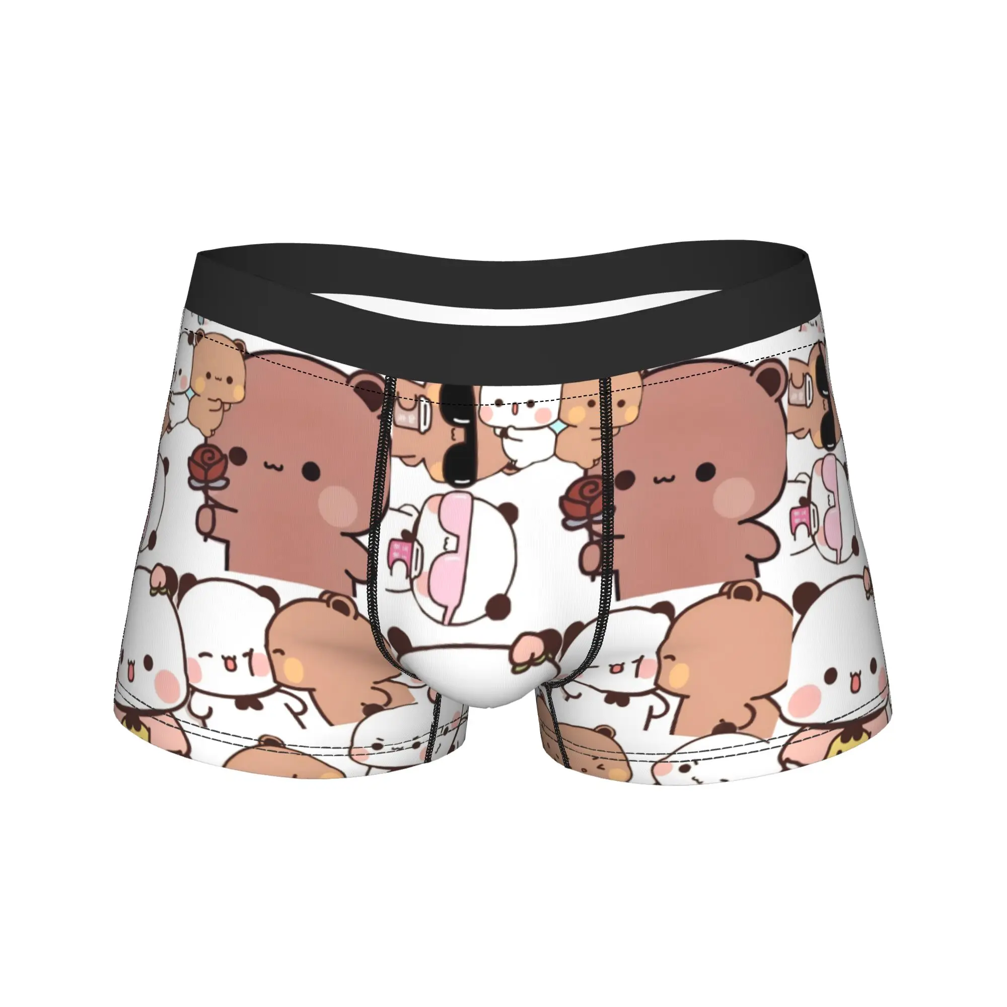 

Bubu Dudu, нижнее белье с милым мультяшным медведем, каваи, панда, мужские шорты, классические шорты-боксеры, Лидер продаж, трусы большого размера