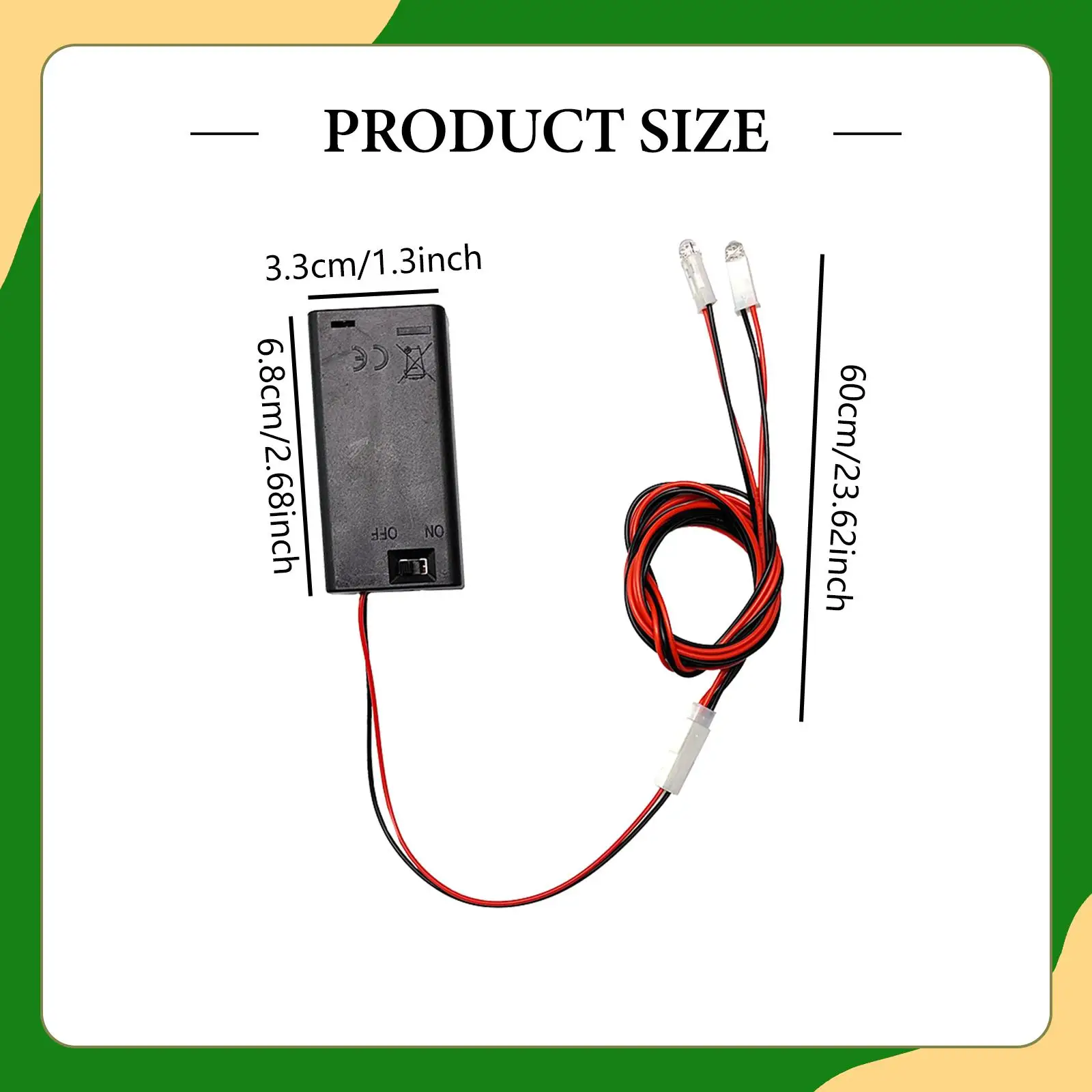 Kit d'éclairage pour maison de poupée, fils lumineux, modèle fait à la main, petit support de batterie