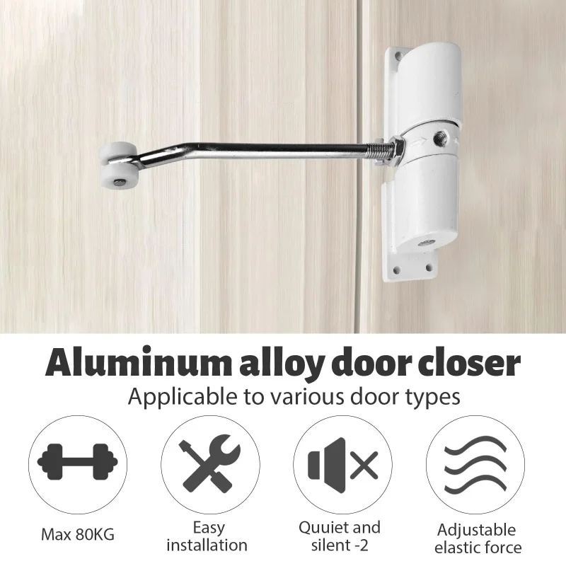 1p-automatic-adjustable-closer-surface-mounted-automatic-heavy-duty-safety-spring-closer-for-interior-exterior-black-door-closer
