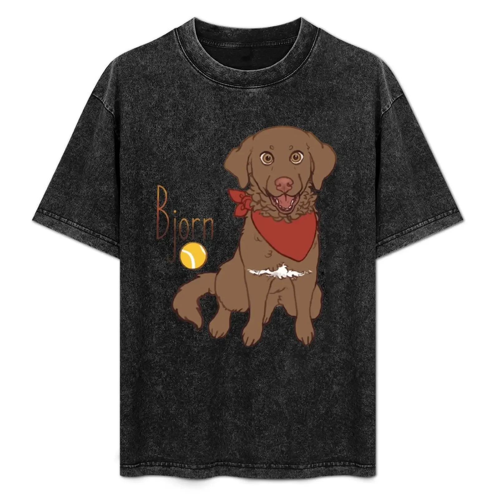 

Chesapeake Bay Retriever Bjorn T-Shirt croswit shirt man man t shirt oversized graphic tee mens white t shirts