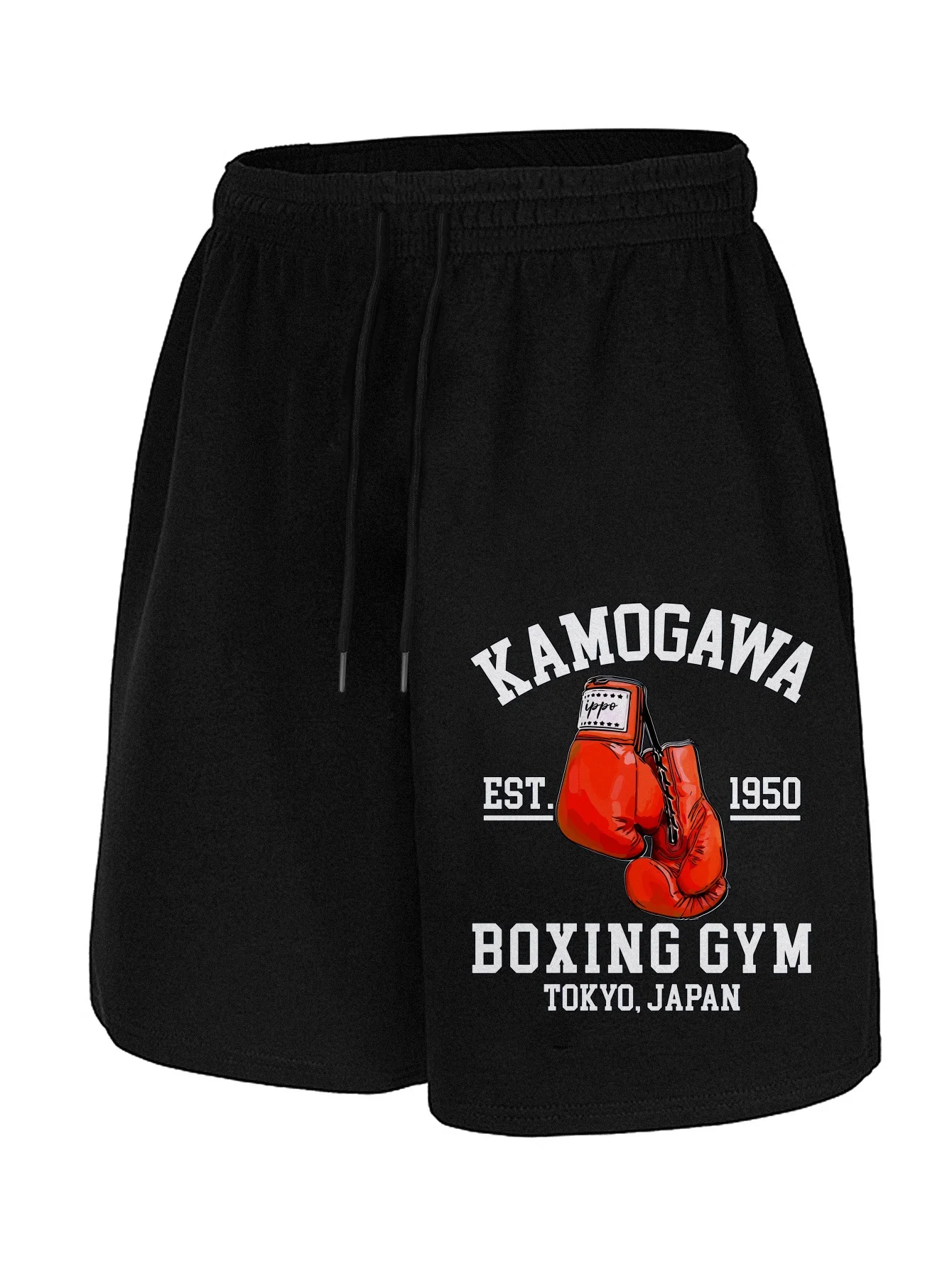 

Red Boxing Gloves Printed Shorts Casual Shorts Summer, Outdoor Fitness Workout Shorts, Men's Shorts Five Quarter Pants