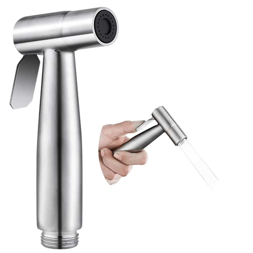 

Protable Bidet Toilet Sprayer Stainless Steel Handheld Bidet Faucet Spray Home Bathroom Shower Head Self Cleaning Accessories