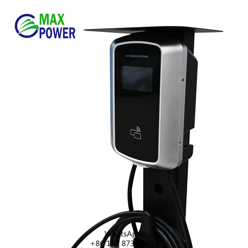2023NEW Factory Type 2 32a 1Phase Wall-mounted Charging Pile 7.4KW Home Ev Charger Smart Charger Ac Ev Charger APP