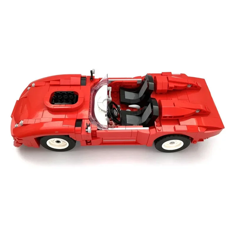 

Supercar 10321 Vintage Classic MOC-197483 Racing Car 668pcs Building Block Model Christmas Birthday Gift Suitable for Children