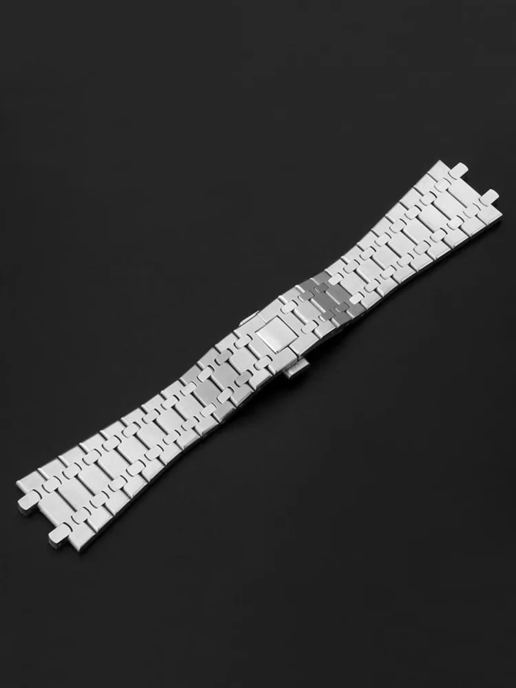 904 Solid Stainless Steel Watchband For AP 15400 15703 AP ROYAL OAK Audemars Piguet Royal Oak Watch Strap 28mm 26mm Men Bracelet