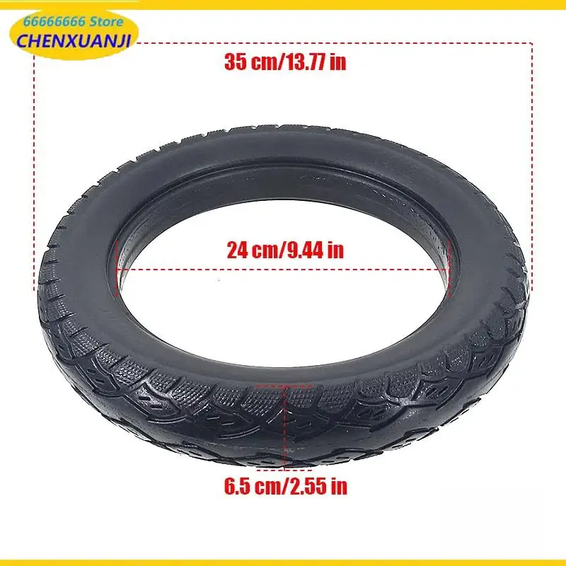 NEW 14X2.50 explosion-proof and stab proof solid tire suitable for electric bicycles non inflatable elastic tires
