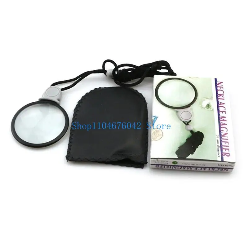 652F Monocle-Lens Hanging Loupe Magnifier Pendant Old Man Reading Glasses