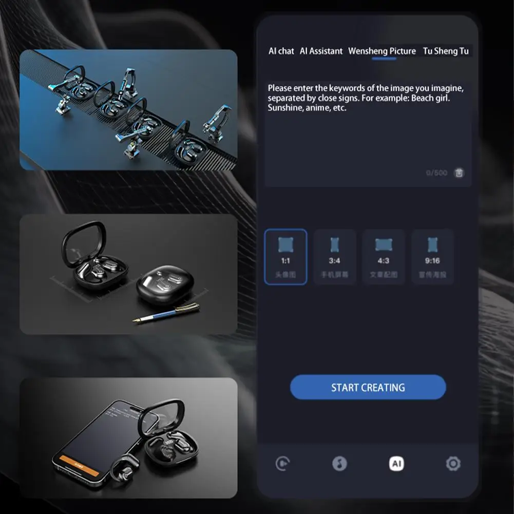 Ai tradução inteligente bluetooth fone de ouvido em tempo real ai tradutor de voz fones de ouvido 98% precisão suporte 144 idiomas