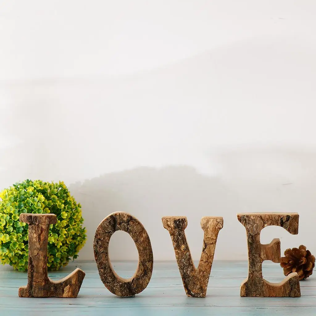 Natural Wood Marquee Letter Address Number Floating House Number Door Plaque Sign for Door Decorations and Crafts