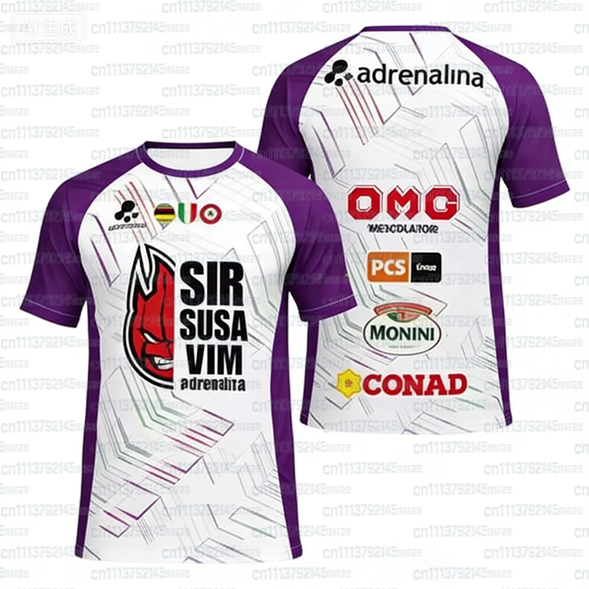 Sommer Fan-Style Perugia Volleyball Trikot Sport-T-Shirt Atmungsaktiv Schnelltrocknend 3D-Druck T-Shirt Familien-Oberteil Kurzarm – Detail 10