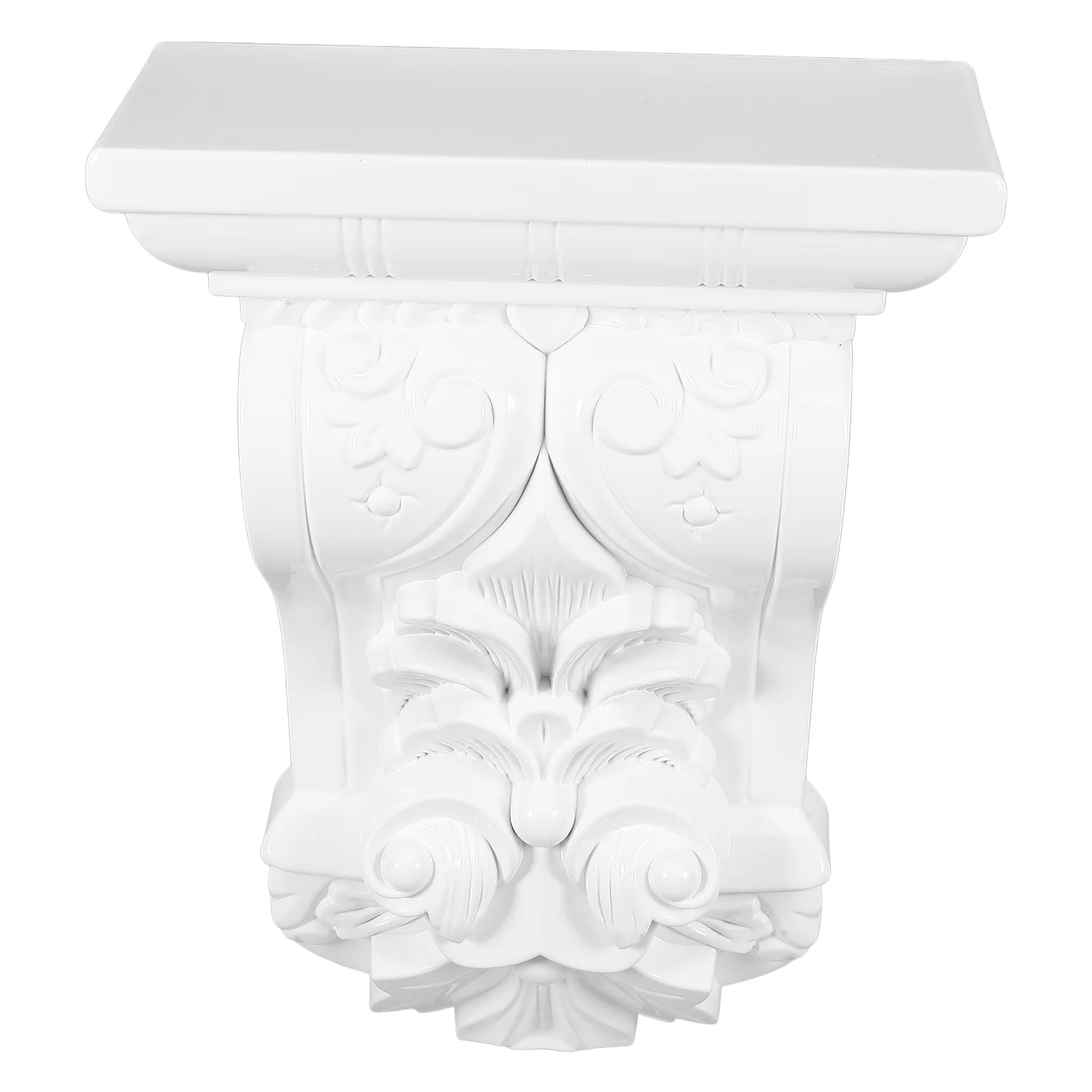 Coluna romana corbels flor decorativa abs plástico esculpido detalhes estilo europeu decoração de casa interior ao ar livre durável prático