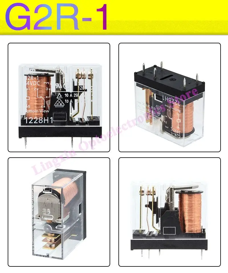 20Pcs/lot Power Relays G2R-1 12VDC 24VDC 220VAC 10A 5Pin SPDT 1C Electromagnetic relay G2R-1-12VDC G2R-1-24VDC 100% Origianl new