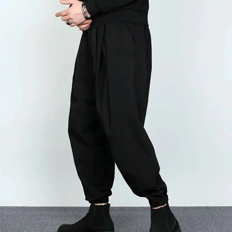 Large-Size Fashion Department Loose-Fitting Trend Japanese Vertical Feeg Brand Dark Bloomers Male Hairdresser Bound Feet Haru