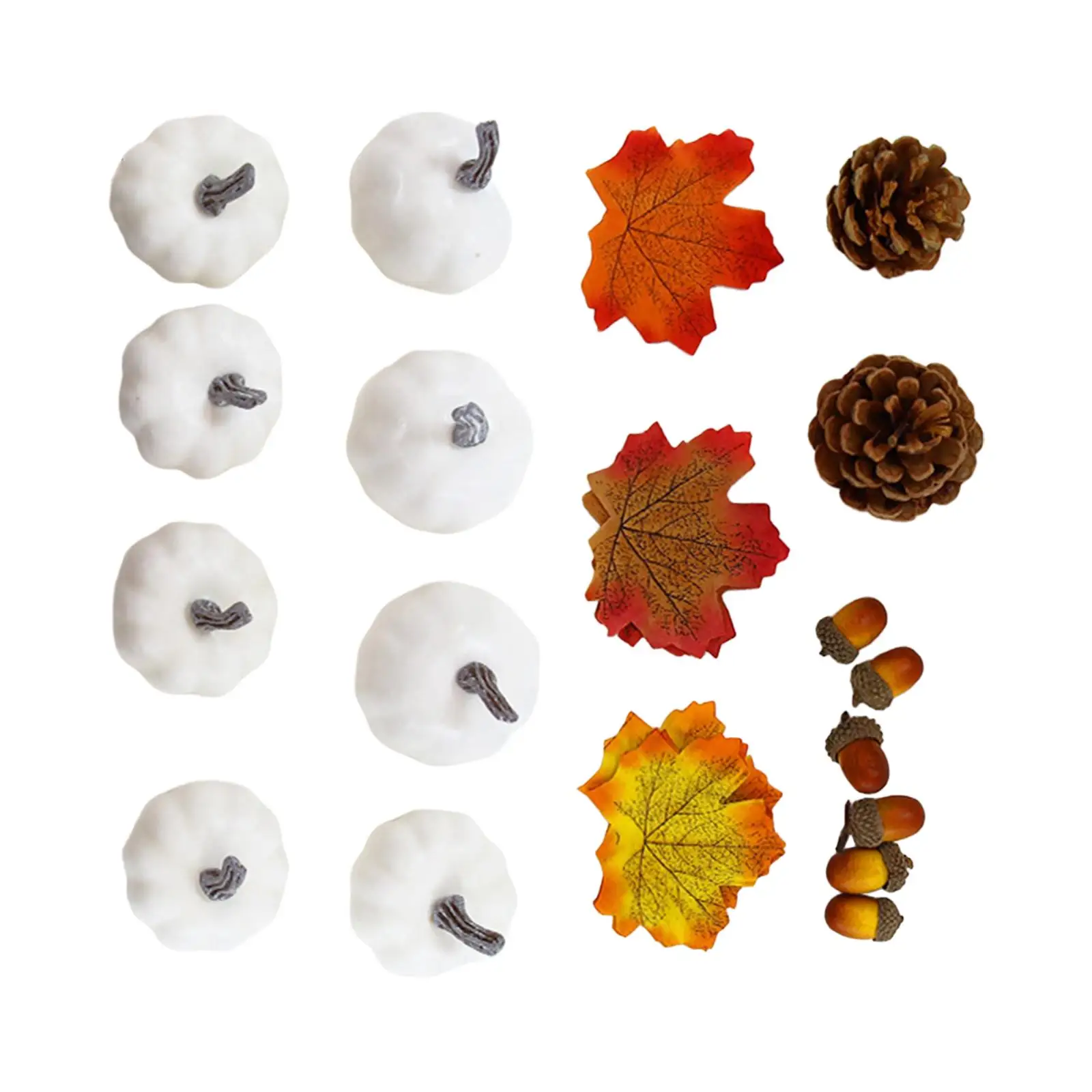 Artificial Pumpkins Set Small Foam Pumpkin Decorating Crafts Fake Pumpkin for