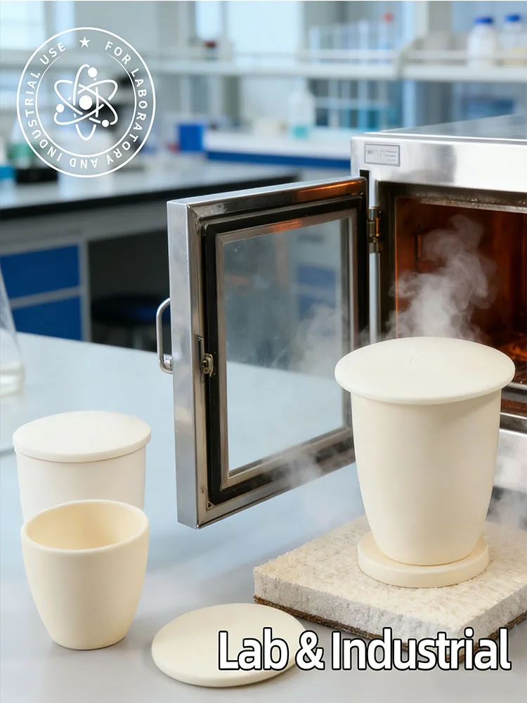 Tygiel korundowy z tlenkiem glinu o czystości 99%, wielkości 3ml-350ml, do pieców łukowych i eksperymentów laboratoryjnych. — zdjęcie produktu 7