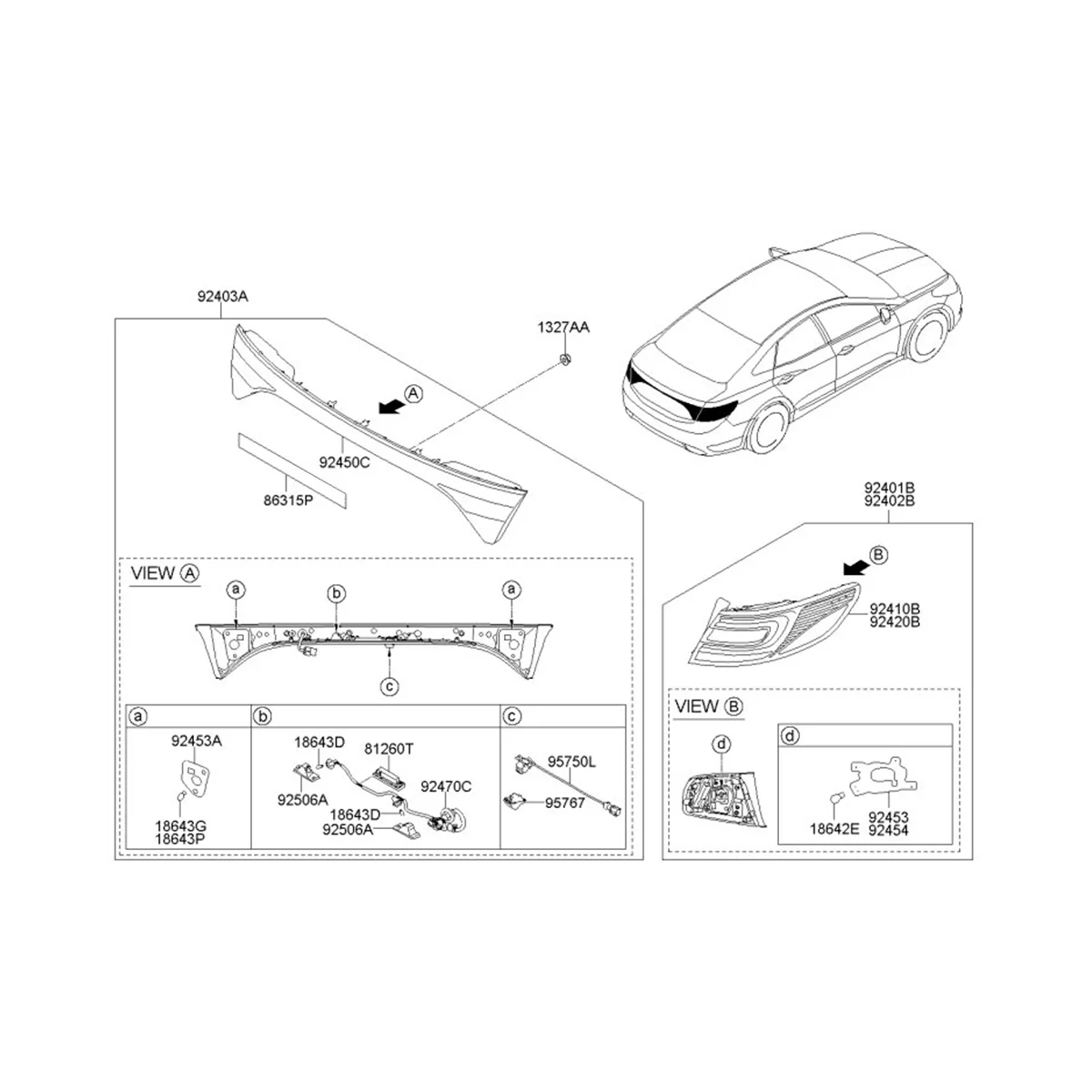 95760-3V511 Car Back View Camera Rear Camera for Hyundai AZERA 2011-2015