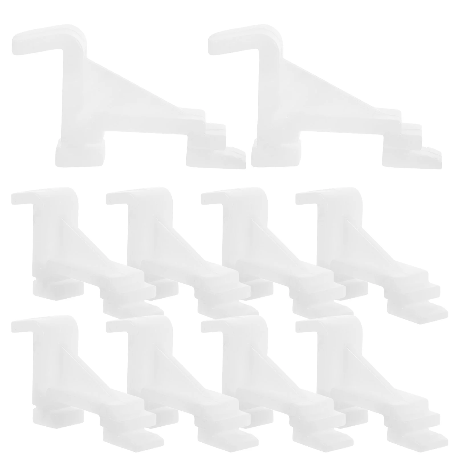 

10 Pcs Fridge Thermostat Refrigerator Support Accessories Small for Room Commercial Shelf Clips Bracket Pantry White