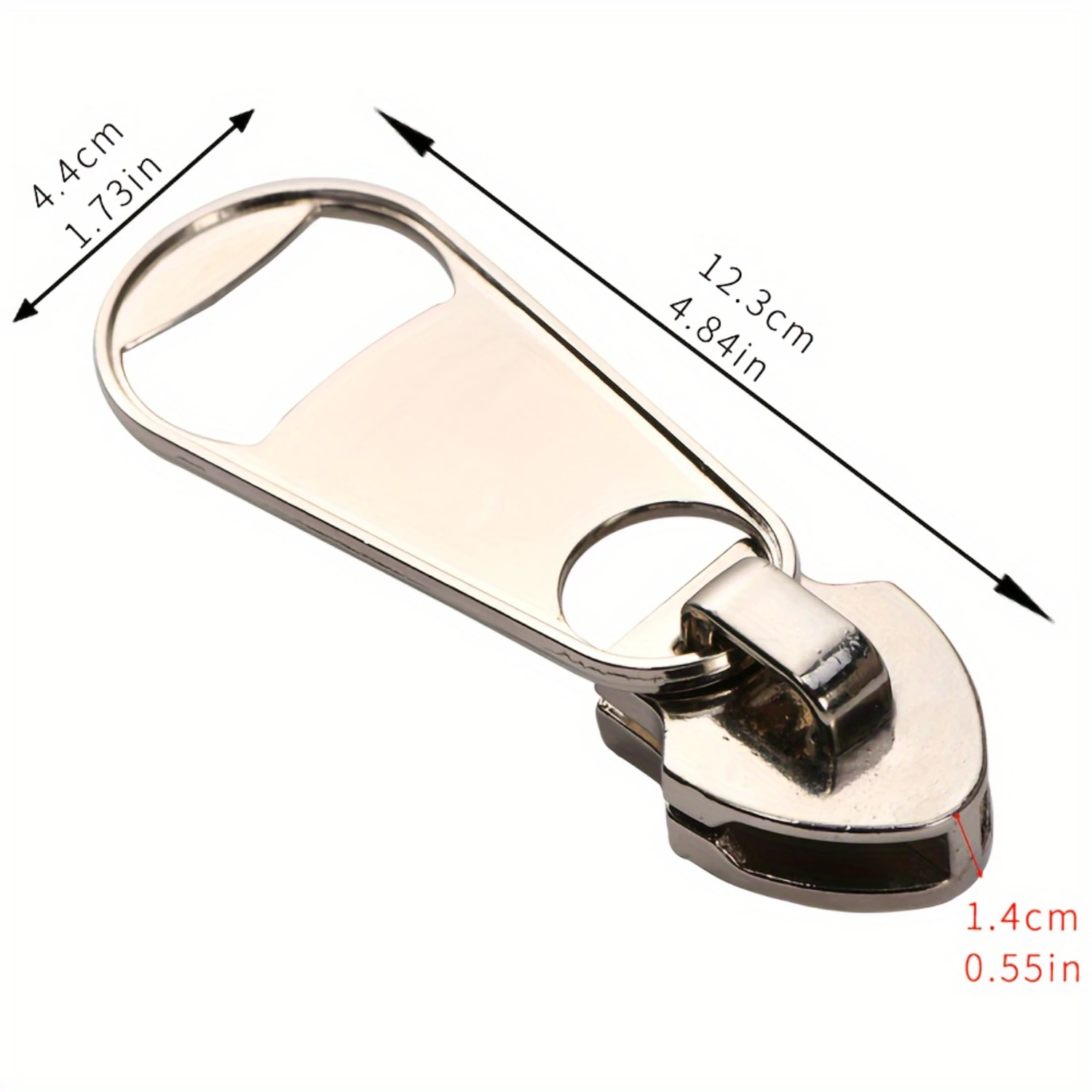 대형 지퍼 모양의 맥주 병따개 - 창의적인 아연 합금, 디자인 및 사용