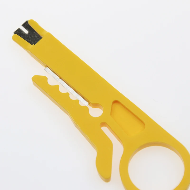 Draagbare 2 Stks/partij Mini Draad Stripper Mes Netwerk Kabel Krimptang Handje Strippen Draad Cutter Multi Gereedschap Handgereedschap