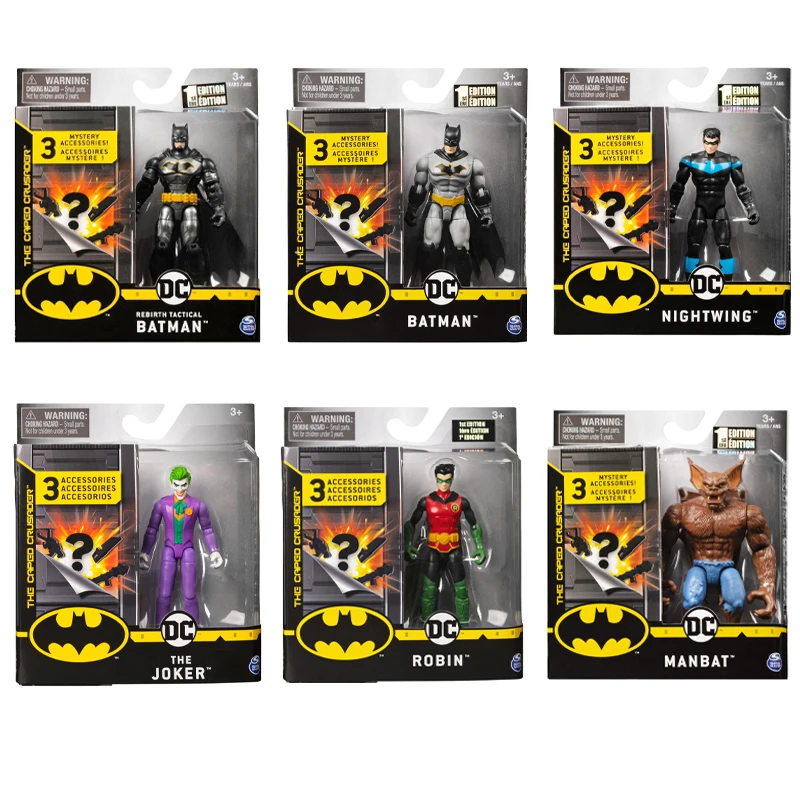 DC Comics Batman Rebirth Tactical The Joker Robin Action Figure Movable Model Collection Desktop Ornament Collectible Gifts