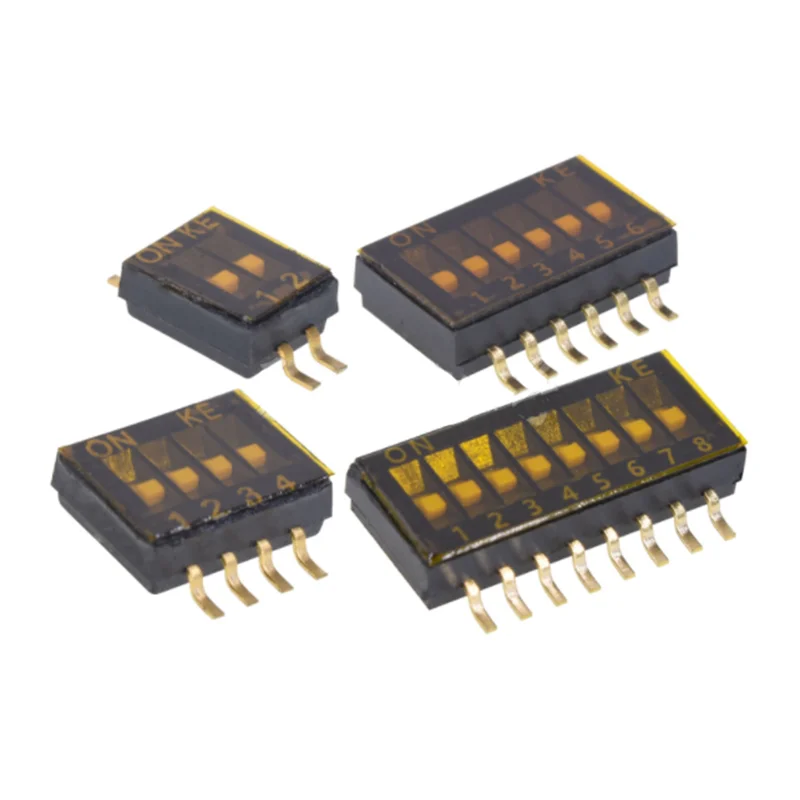 5PCS Patch dip switch Spacing 1.27MM Dip switch 1 2 3 4 5 6 7 8 9 10PIN quick switch SMD switch 2PIN 4PIN 6PIN 8PIN 10PIN 16PIN