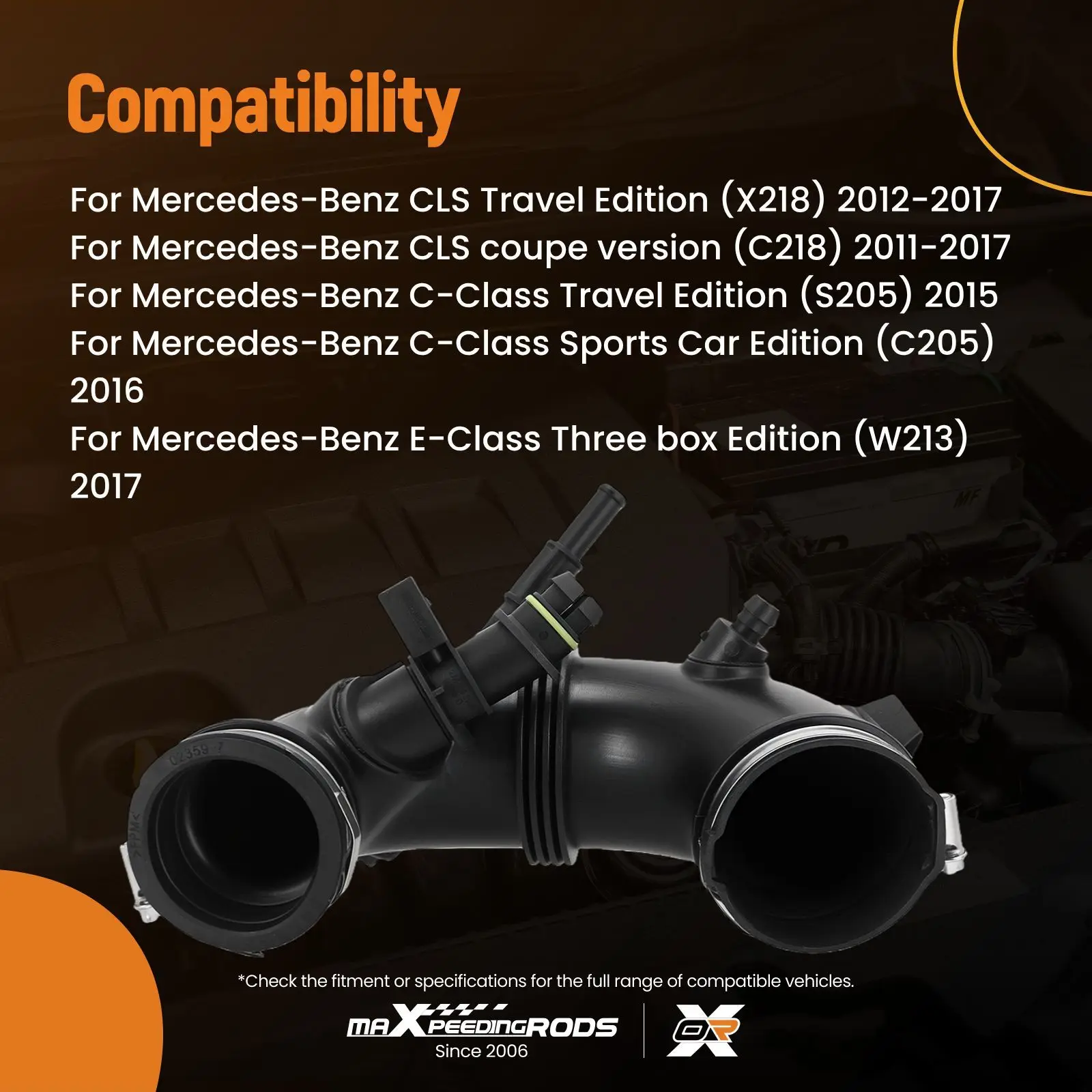 

Шланг воздухозаборника турбокомпрессора для Mercedes-Benz GLC W250