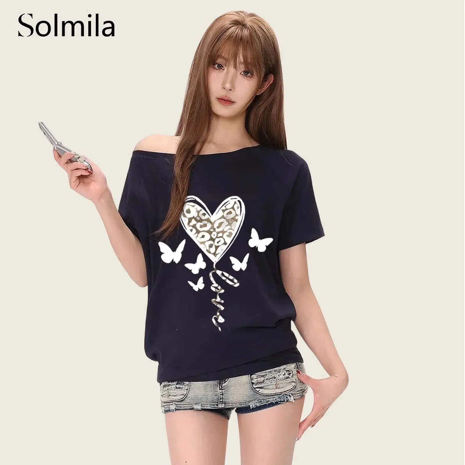 

Summer Women's T-shirt Print Casual Short Sleeve T-Shirts Fashion Streetwear Crew Neck Woman Clothing T Shirt Slim Tops Tees