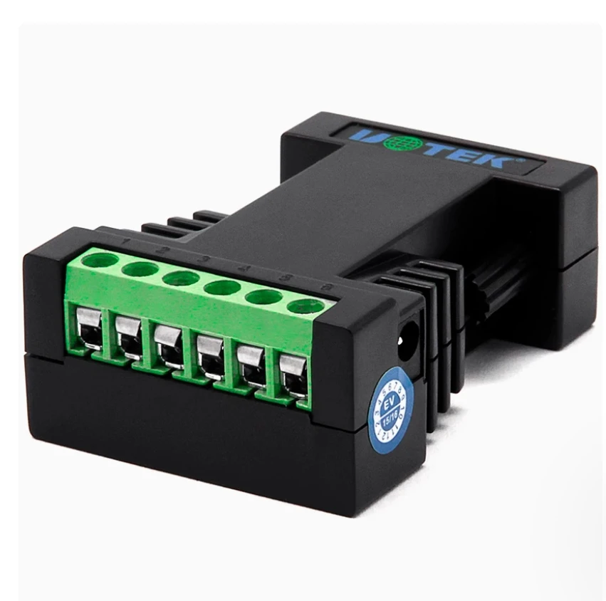 RS232 to RS485 RS422 변환기 DB9 암 커넥터 산업용 RS-232 RS-485 RS-422 광학 절연 UT-2127 어댑터