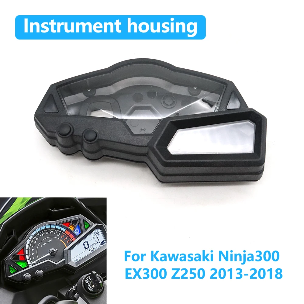 

For Kawasaki Ninja 300 Ninja300 EX300 Z250 2013-2018 Motorcycle Accessories Instrument Speedometer Shell Cover ABS Plastic