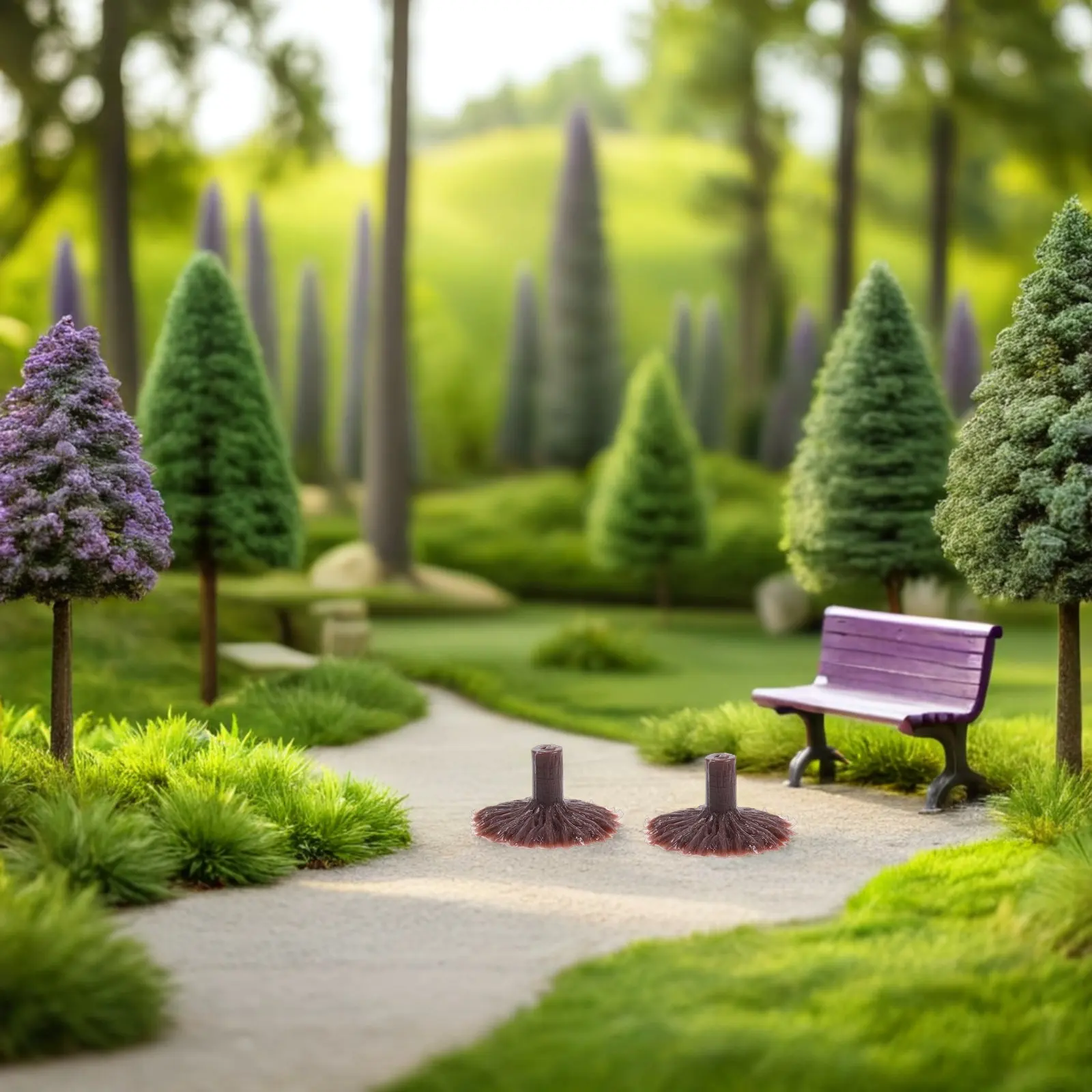

50Pcs Replacement Tree Bases Plastic Stands for DIY Mini Trees Railroad Craft Diorama Scenery Holder Replacement Tree Pole Stand