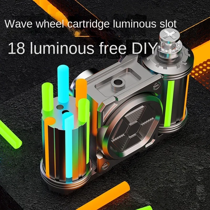 EDC Best Luminous Fidget Spinner Relieve Stress Relief Toy Antistresse Decompression Hand Metal Alloy Roller