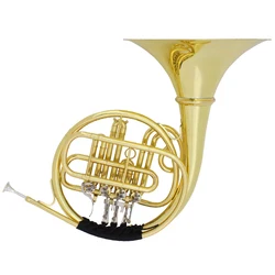 4 Keys Gold Plated French Horn F/Bb Split Double Row Bach French Horn Brass Musical Instrument with Case Mouthpiece Parts