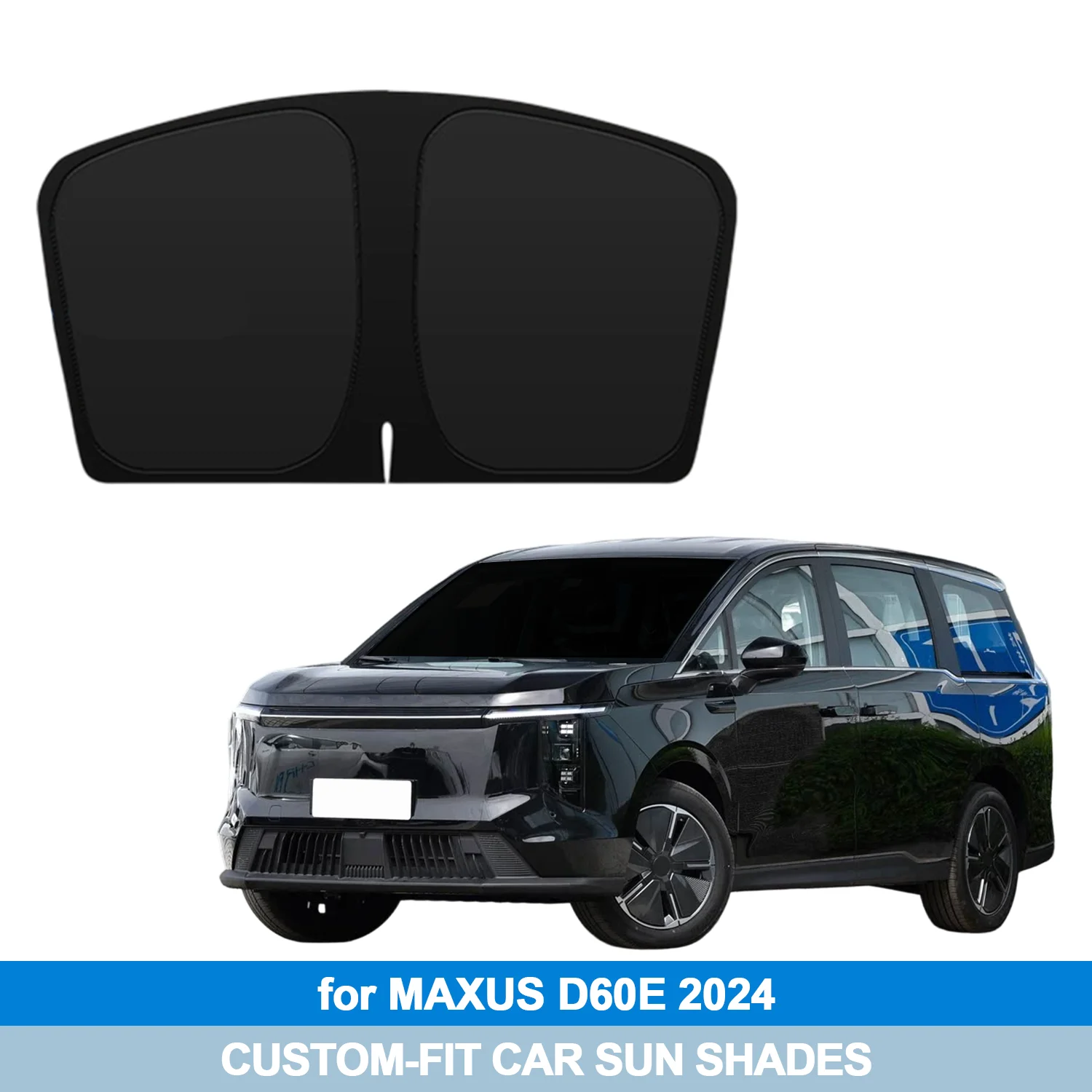 

For MAXUS D60E 2024 Windshield Sun Shade Accessories Custom Fit Sunshade Foldable Sun Visor Protector Blocks UV Rays