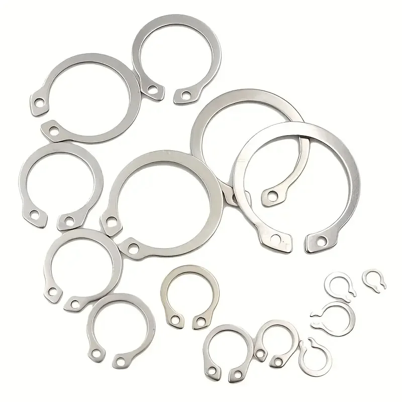 225Pcs 304 Stainless Steel External Fixation Ring Buckle Combination Set C-Shaped Clamp Kit 15 Sizes M3-25