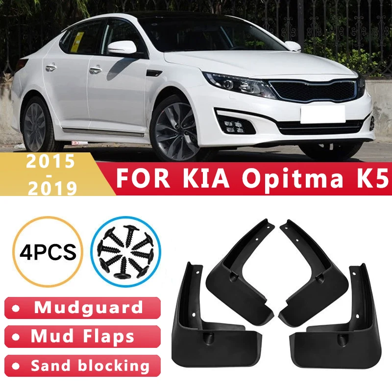 

Mud Flaps Fit for KIA Opitma K5 2015-2019 2016 2017 2018 Mudguards Tire Fenders Splash Proof Accessories Wheel Guards 4ps