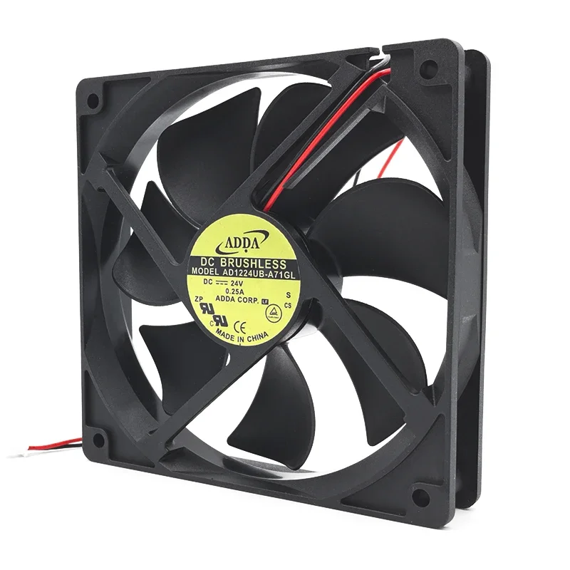 120*120*25MM AD1224UB-A71GL Xiexi ADDA 12025 12CM 24V 0.25A inverter cooling fan