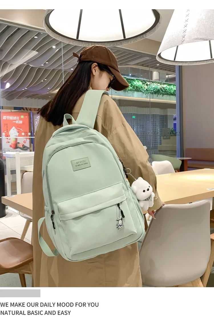 

Женский модный студенческий рюкзак, женский вместительный водонепроницаемый модный женский школьный рюкзак для ноутбука, милые дорожные сумки для книг для девочек, mochilas