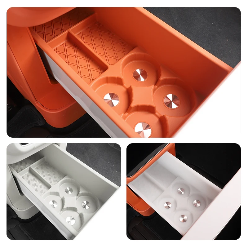 For Lynk & Co 900 2025 Car Rear Row Refrigerator Silicone Pad Waterproof Anti-slip Organizer Box Car Interior Protective Mat detail image 4