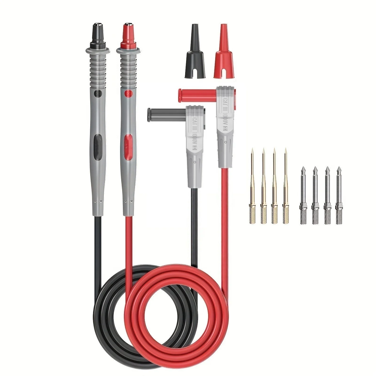 Multimeter Probe with Replaceable Multi-Function Tips, Fine Point Electronic Repair Tool Kit Series