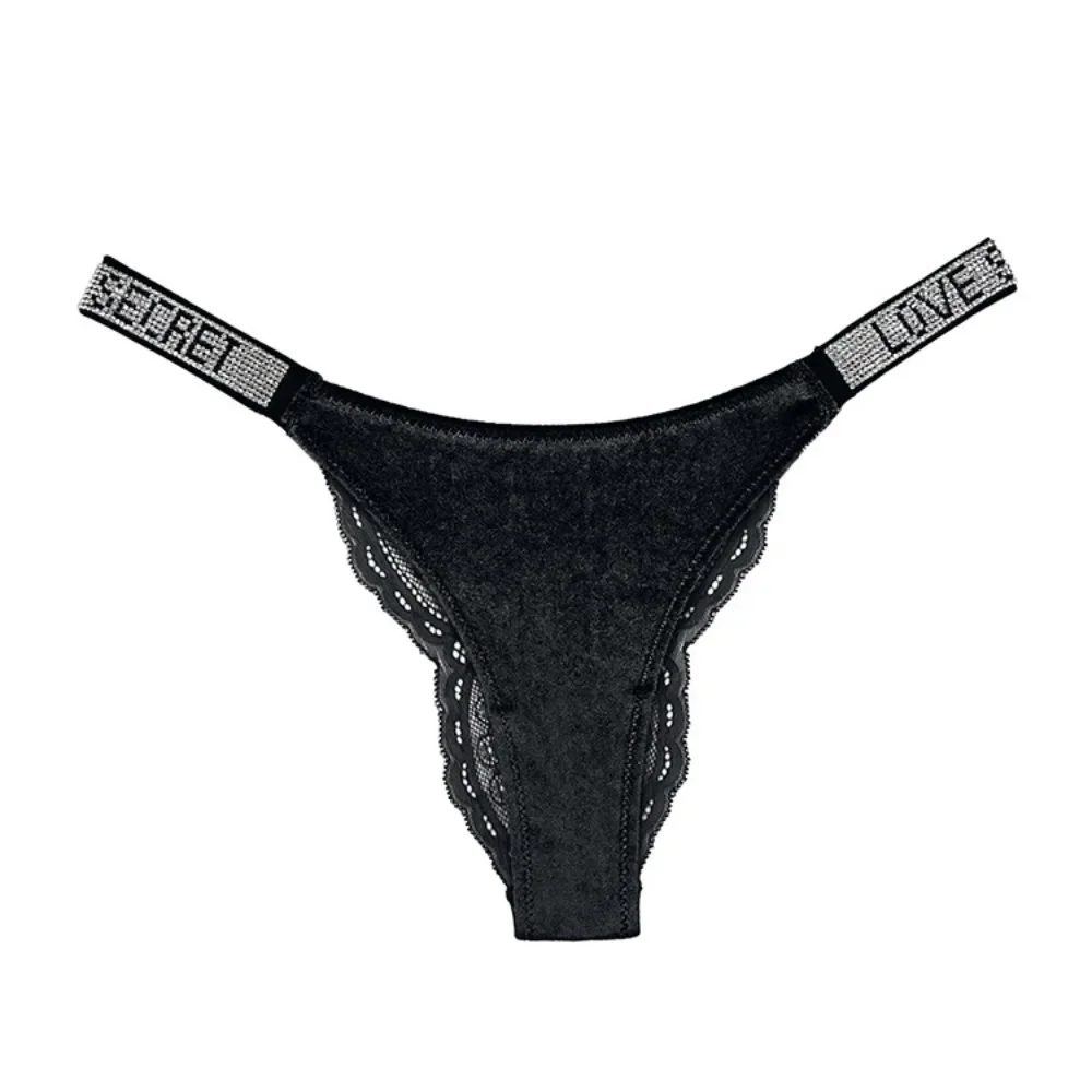 Mutandine Sexy donna nuova Lingerie strass intimo sportivo biancheria intima a vita bassa per donna mutandine a forma di T perizoma intimo