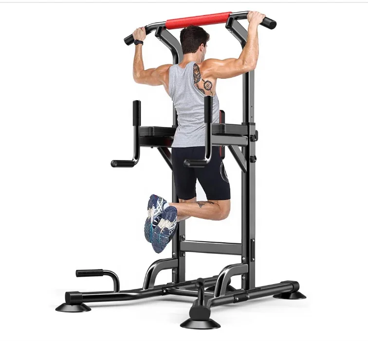 DDS 7713 Power Tower Workout Pull Up & Dip Station regolabile multifunzione Home Gym attrezzature per il Fitness