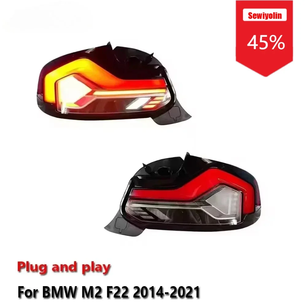 

Sewiyolin Car LED Lamp Tail Light Assemblies For BMW M2 F22 2014-2021 Auto Rear Fog DRL Brake Turn Signal Lamp Plug and Play