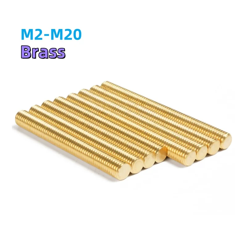 

M2 M2.5 M3 M4 M5 M6 M8 M10 M12 M14 M16 M18 M20 Brass Thread Rod Brass Tooth bar screw rod full thread screw