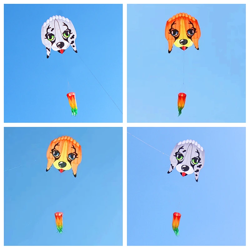 

free shipping large dog kite flying professional kite factory walk in sky animal kite outdoor toys real parachute weifang kite