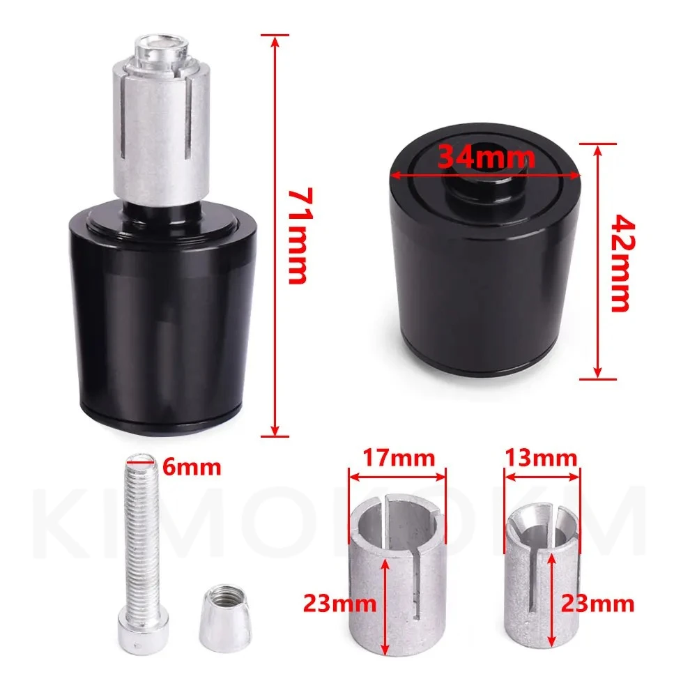 Motorcycle Handlebar Grips Cap End handle Plugs For Aprilia RSV4 RSV1000/R Caponord 1200 Dorsoduro 750 Shiver Tuono 1000/R V4R view 6
