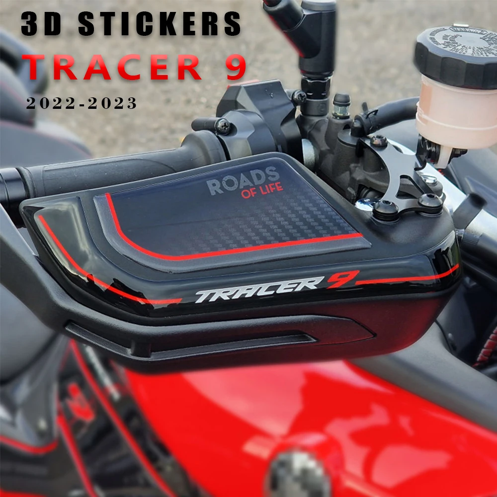 

For YAMAHA tracer 9 TRACER9 TRACER 9GT 2022 2023 Motorcycle Parts 3D Epoxy Resin Sticker Handguard Accessories